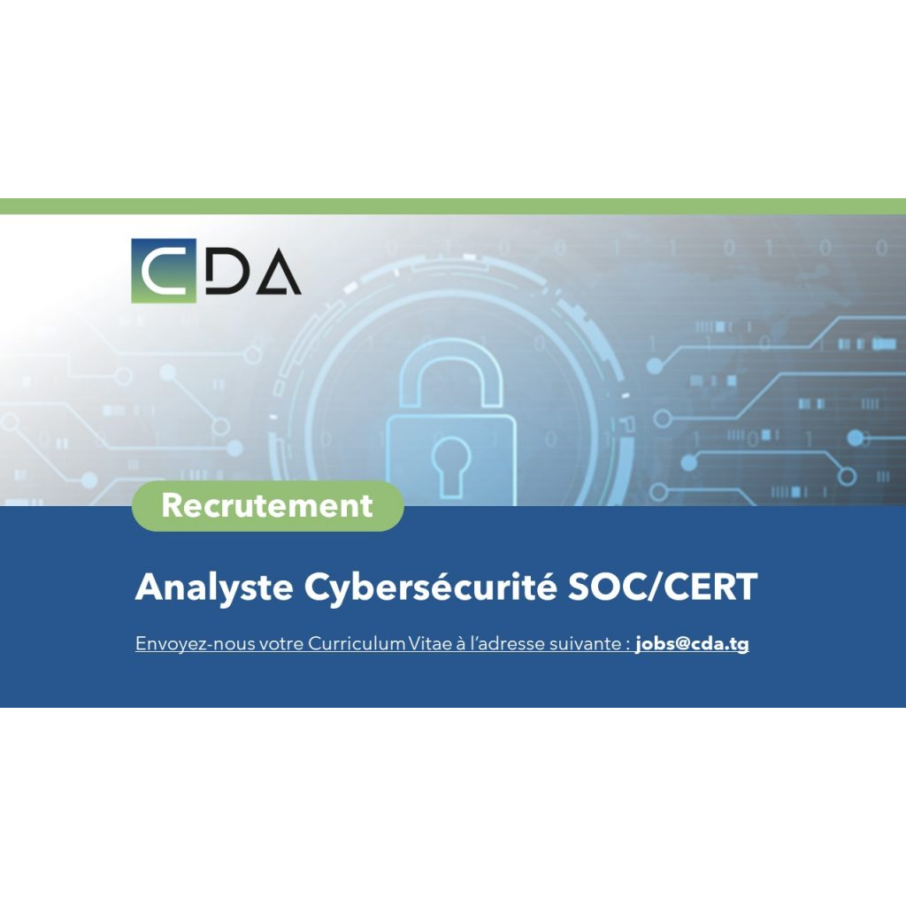 Lire la suite à propos de l’article Cyber Defense Africa (CDA) recrute